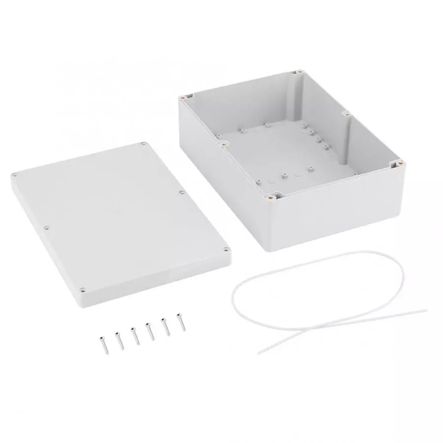 Plastic Junction Box Water-resistant White Plastic Enclosure Project Case DIY Junction Box Wire Junction Box 263*185*95mm