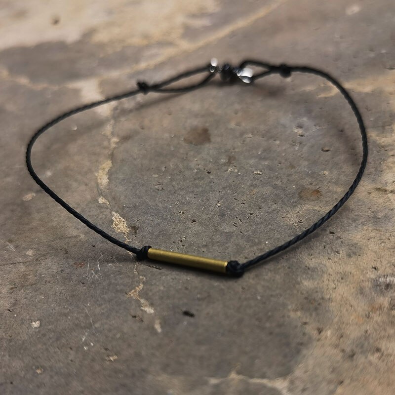 Brons Buis Armband Voor Mannen, Mannen Armband Met Feather Charm, Mannen Armband: A1