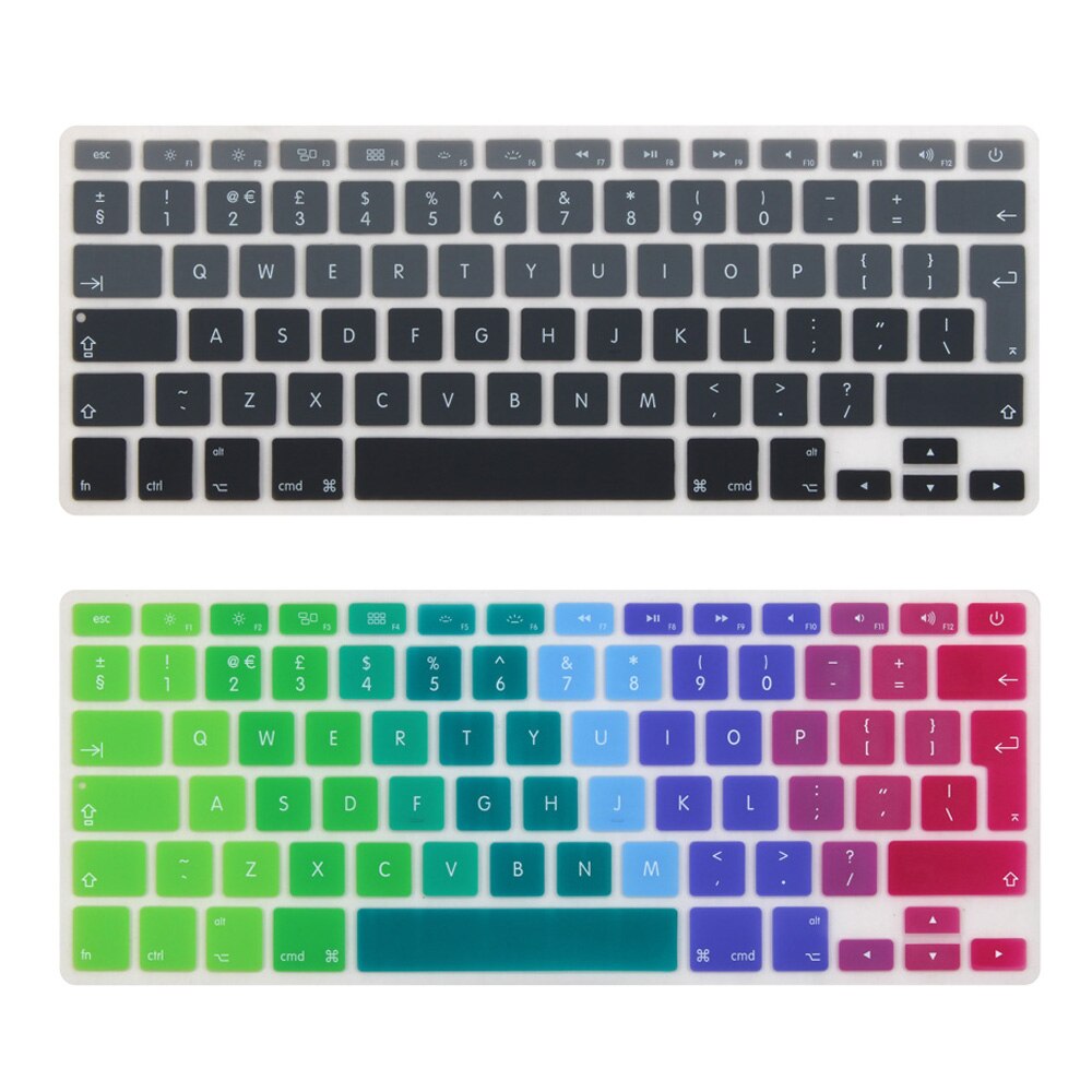 English EURO Enter keyboard Cover for MacBook Air 13 inch A1466 A1369