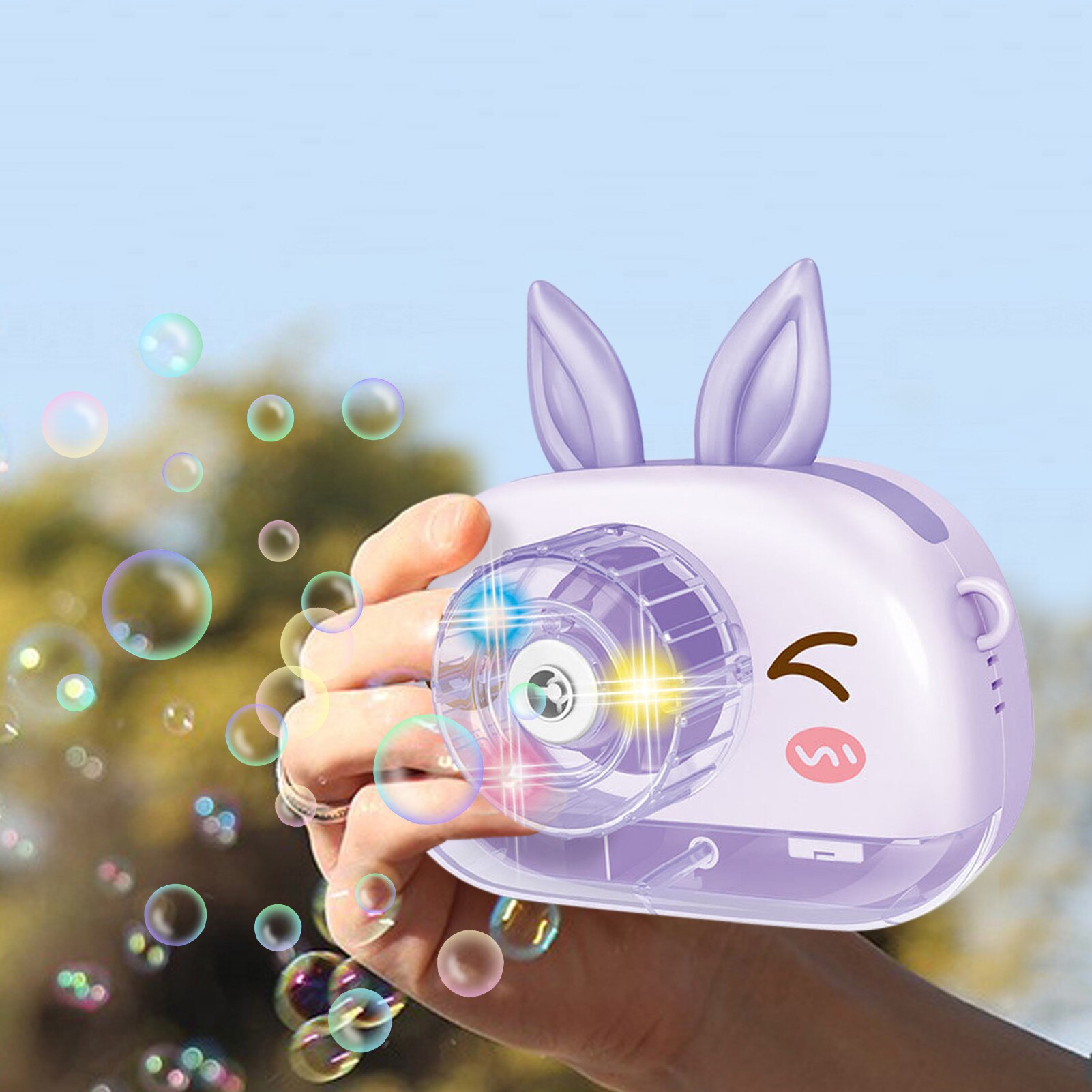 Kinderen Cartoon Dieren Camera Bubble Machine Speelgoed Elektrische Speelgoed Buitensporten Waskolf Maker Voor Kids Zeep Blow Bubbels