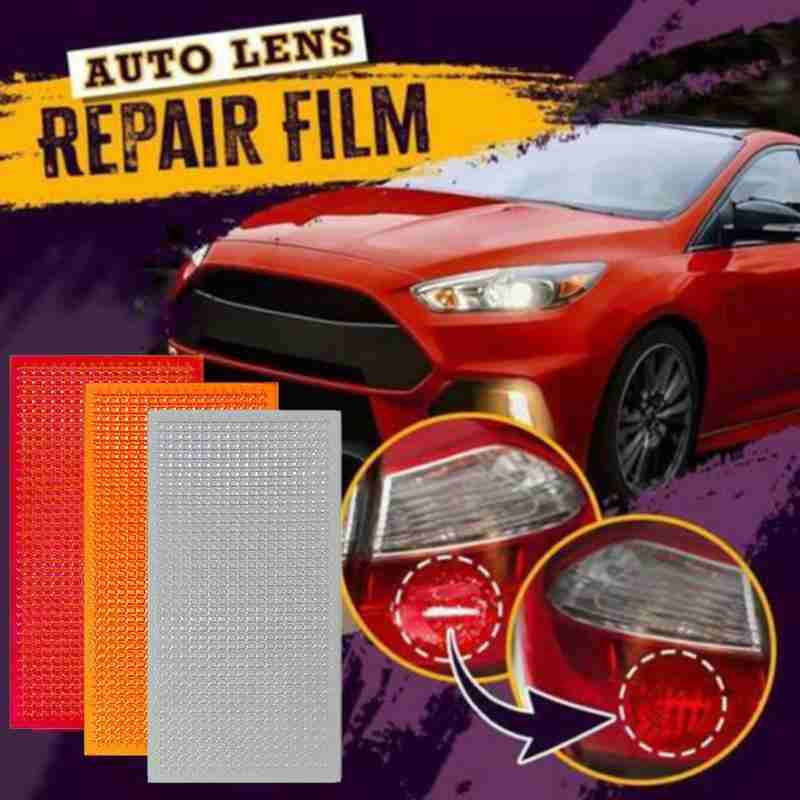 Car lens repair kit car tail light repair film high film strength lens stickers red car T6H1