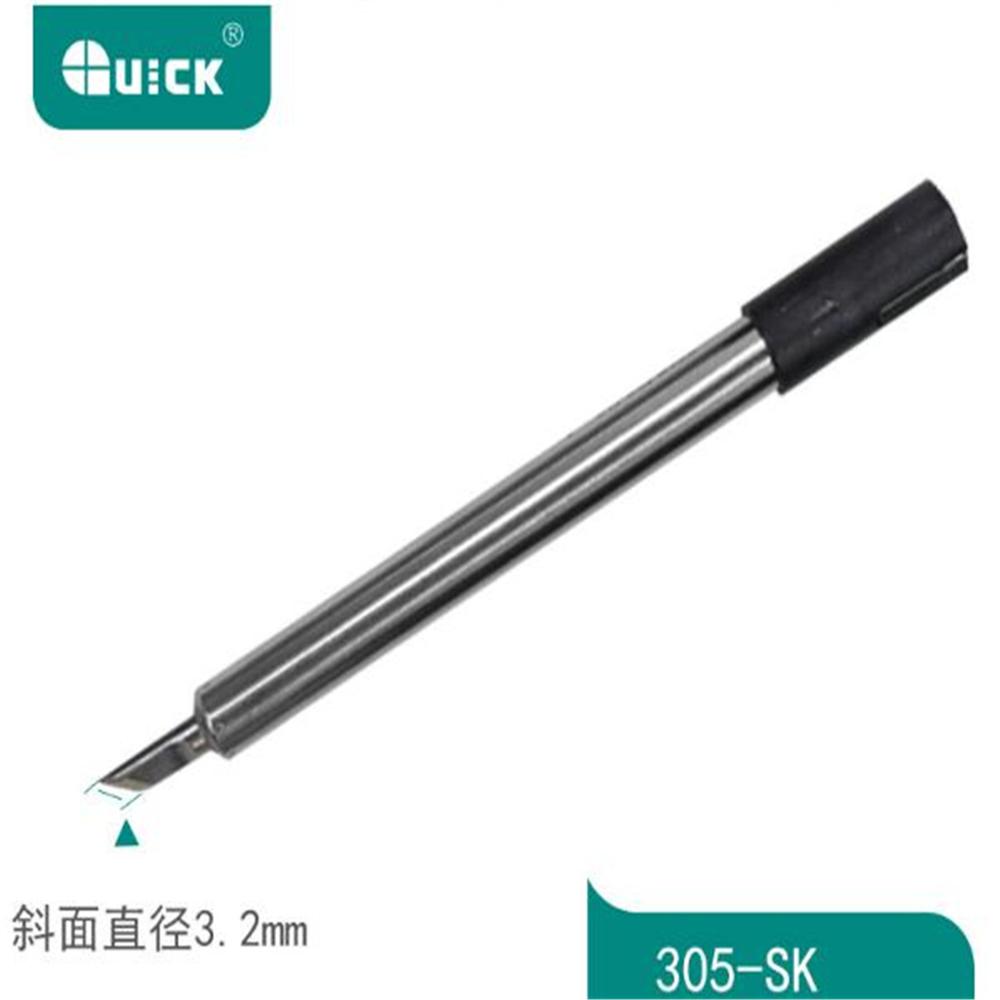 Original Product QUICK303D Lead-Free Soldering Station Soldering Tips 305-K, 305-SK, 305-2C, 305-3C, 305-I, 305-J, 305-2.4D, Tip: Red