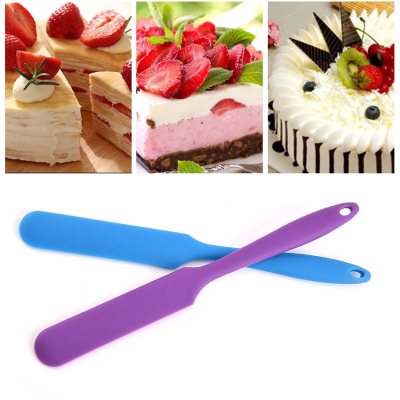 Long Handle Silicone Spatula Cake Cream Mixer Baking Dough Scrapers Confectionery Tools Kitchen Accessories