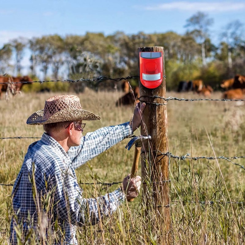 Solar Infrared Motion Sensor Alarm With 110Db Siren Strobe Light For Home Garden Carage Shed Carvan Security Alarm System-Re