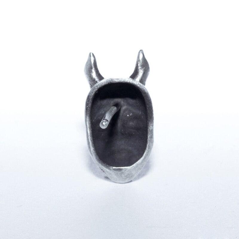 Persoonallisuus hopeoitu gootti sarvimainen demoni vauva korvakorut paholainen prajna kallo korvakorut miehille naiset biker punk korut
