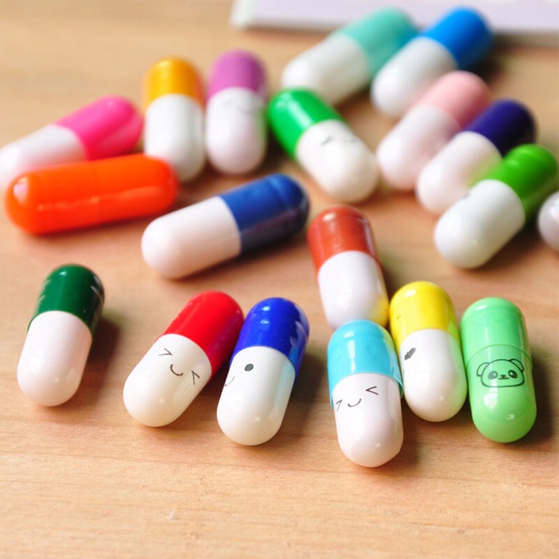 100 pcs/lot Colorful Blank Message Capsule Shape Envelope papier a lettre et enveloppe: Default Title