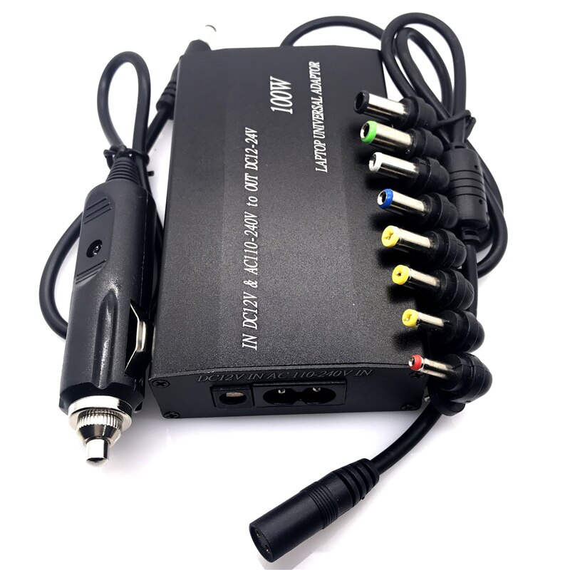 Universal 5v 12v 15v 16v 18v 19v 20v 22v dc 24v vekselstrømsadapter justerbar bilhjemmelader usb 5v strømforsyning 100w 5a bærbar computer: D 100w