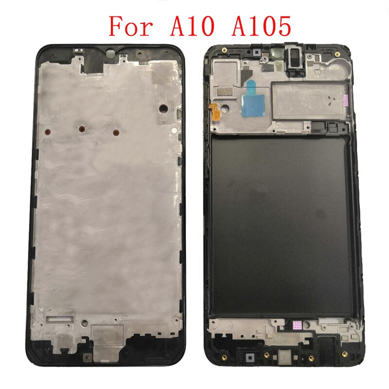 Obudowa środkowa rama LCD Bezel płyta panelu podwozia dla Samsung A10 A20 A30 A40 A50 A60 A70 A10S A20S A50S telefon bliski rama