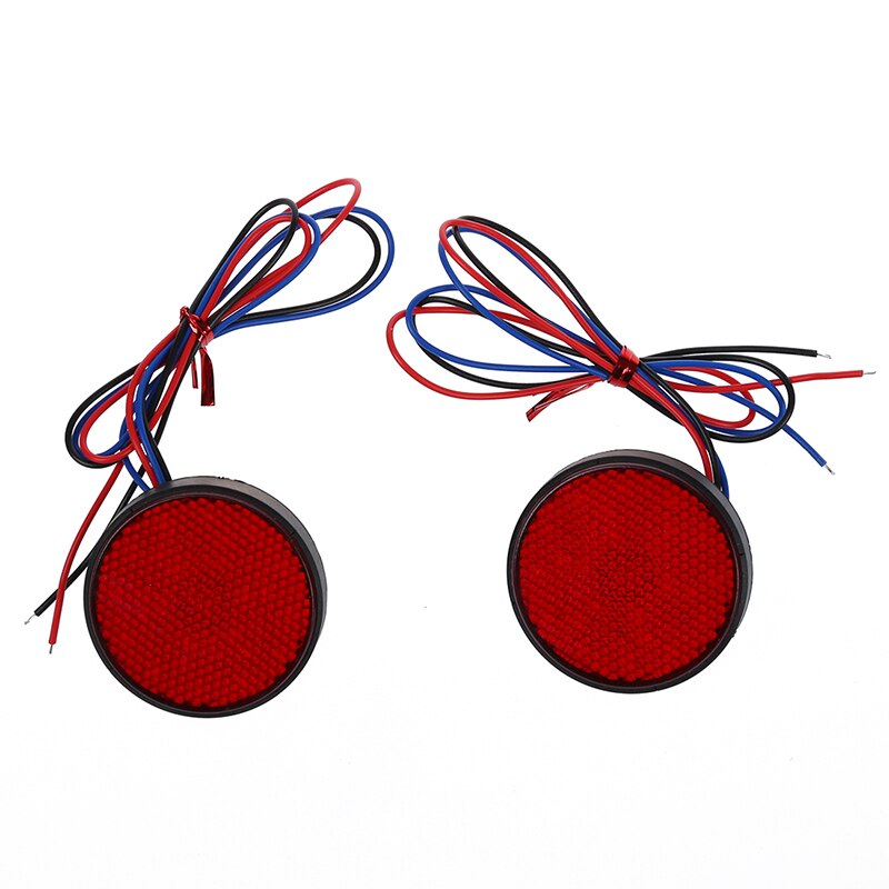 2 x bakljus rund bakljus bromsljus stoppljus bil röd: Default Title