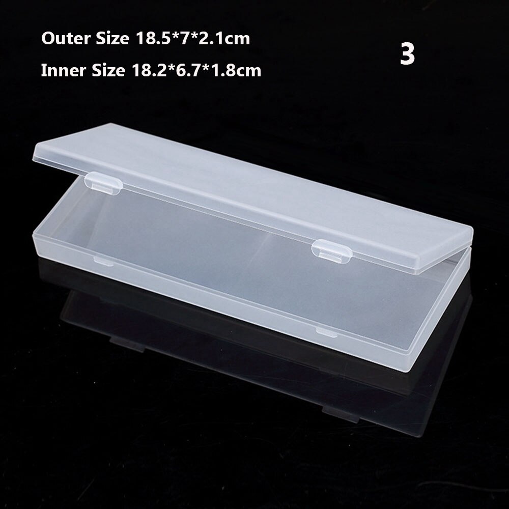 8 Maten Kleine Vierkante Clear Plastic Opbergdoos Sieraden Diamond Container Borduren Craft Bead Houder Pil Home Storage Supply: 3