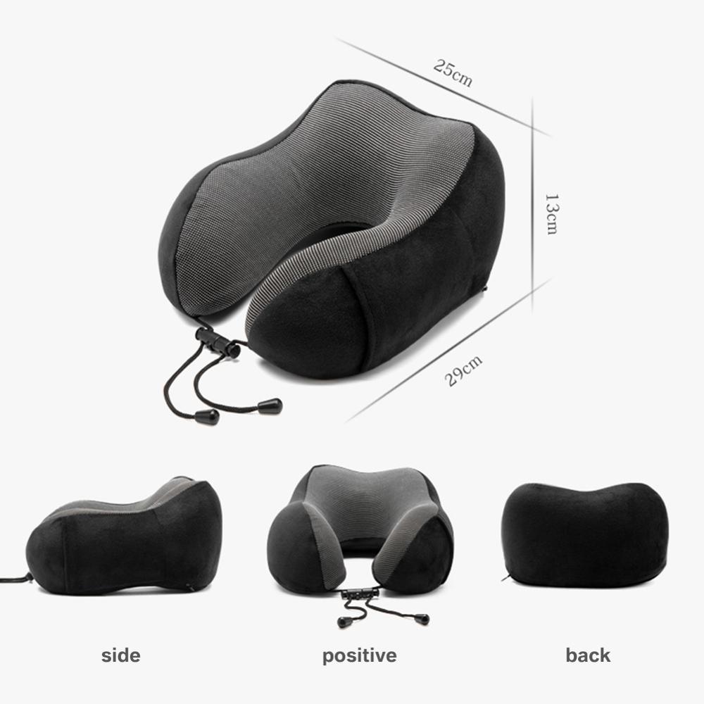 Memory Foam Reiskussen Hals Ondersteuning Kussen Voor Trein Vliegtuig Auto Bus Camping Slapen Rest U Vormige Kussen Handgemaakte