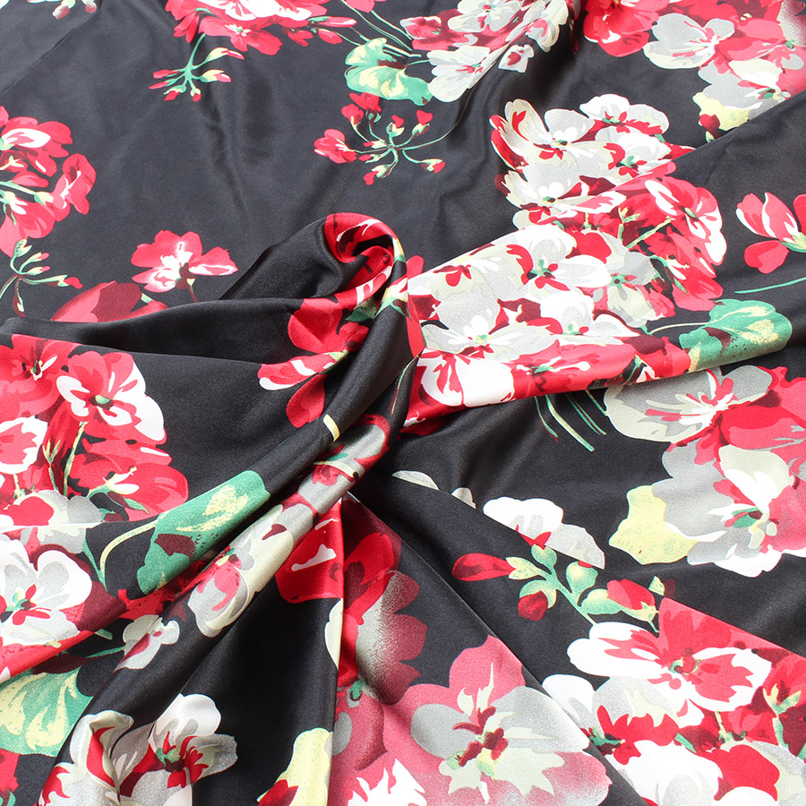 Micro Elastic Satin Fabric Crepe Charmeuse Soft Bridal Dress Summer Clothes Material - 1 Yard