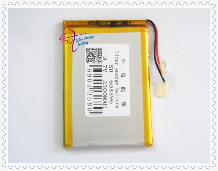 3.7 V 12 v DIY backup power geïmporteerde Sanyo lithium polymeer batterij 604396 2500 mah