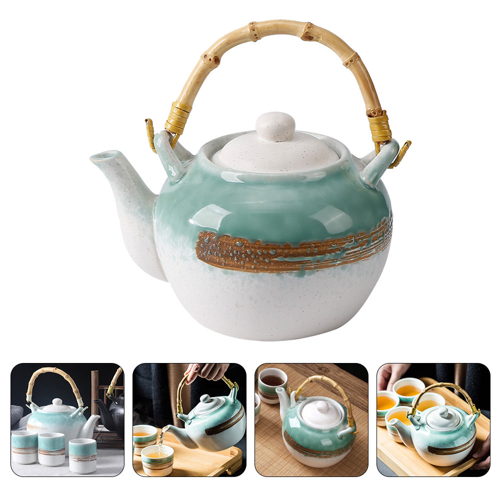 Household Tea Kettle Ceramic Tea Making Pot Teapot Practical Teapot with Handle