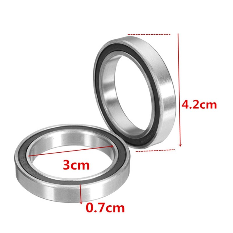 2 uds. Rodamiento de bolas de cerámica compatible con Rotor Sram Bb30/Pf30/Bb 386/Bb soporte inferior derecho