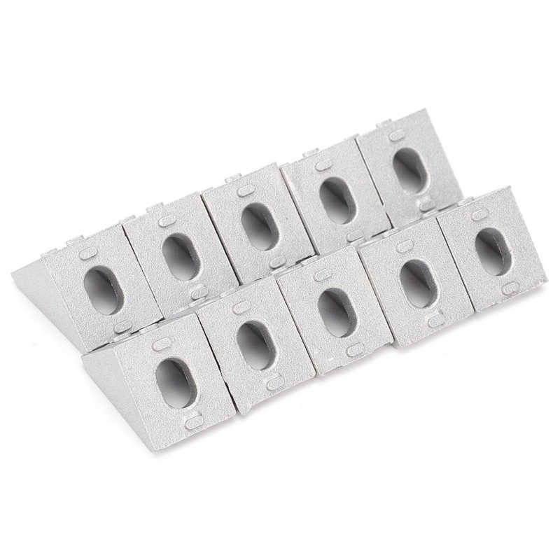 10 X Aluminium Right Angle Connector Printer Extrusion