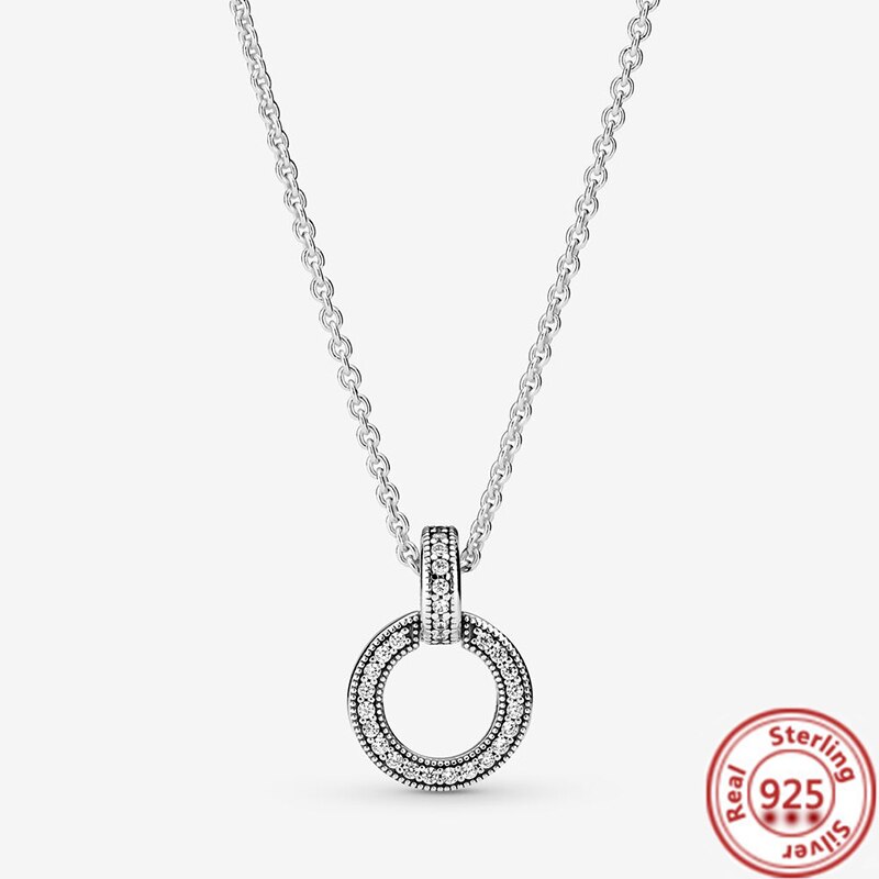 2022 925 Sterling Zilveren Ketting Voor Vrouwen Me Link Chain Kettingen Fit Originele Me Dangle Charm Kralen Mode sieraden: GDL044