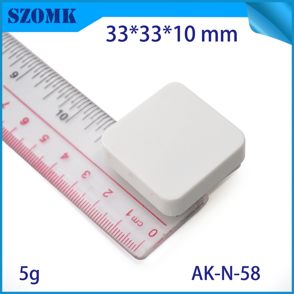 4pcs 33*33*10 white abs plastic bluetooth base station housing linn junction enclosure ultrasonic welding device