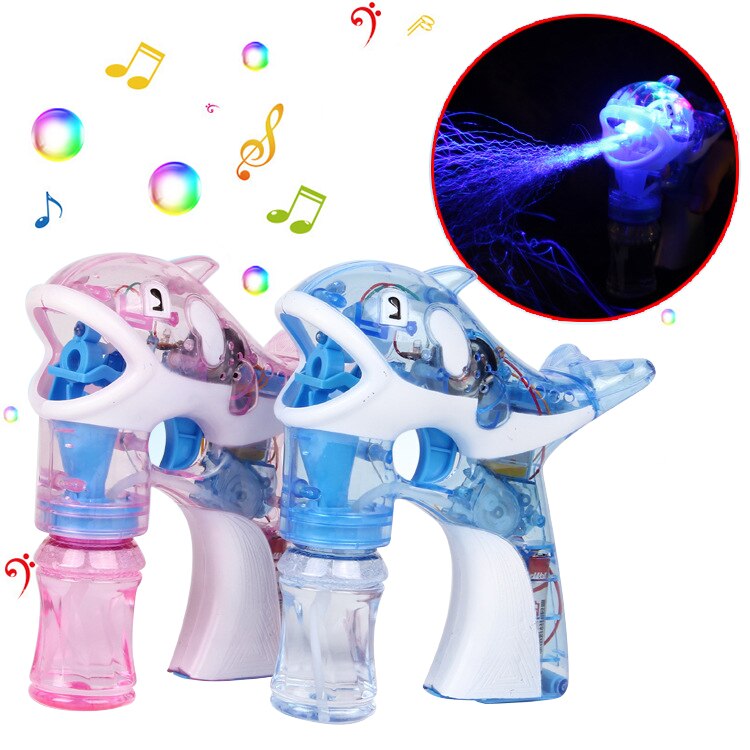 Flash Bubble Gun bolle soffiatore con luci lampeggianti a LED sparatutto festa bolle macchina regalo con acqua bolla gratuita divertimento all'aperto