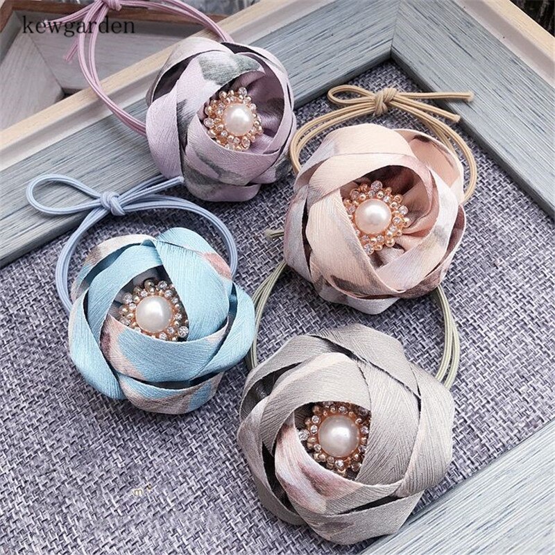 Kewgarden 30mm 3cm bedrukte bloemen satijnen linten handgemaakte tape diy strik haaraccessoires band 10 meter