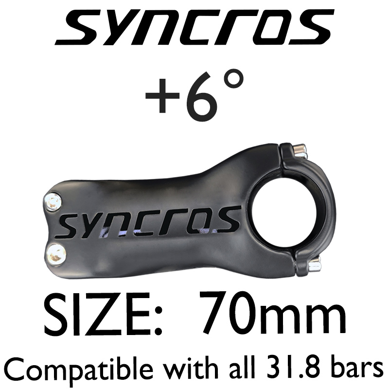 Mostek rowerowy Syncros ultra światło z włókna węglowego robić rowerów MTB, kąt 6/17 stopni, 70/80/90/110/120 mm, części robić rowerów górskich i szosowych: BIAŁY