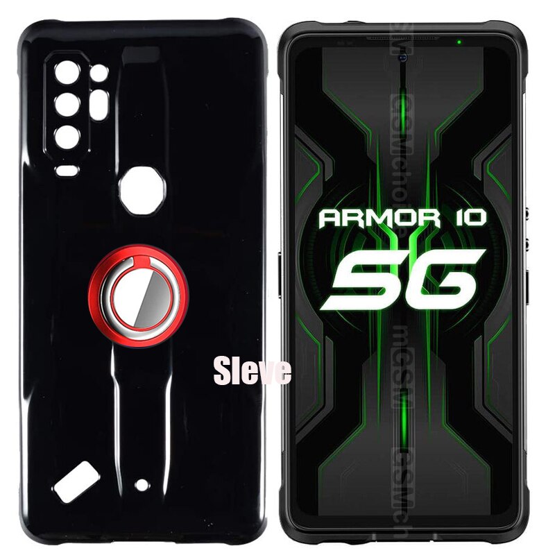 Funda para Ulefone Armor 10 5G, anillo de Metal, soporte suave de TPU, funda para Ulefone Armor 10 5G: Red Ring