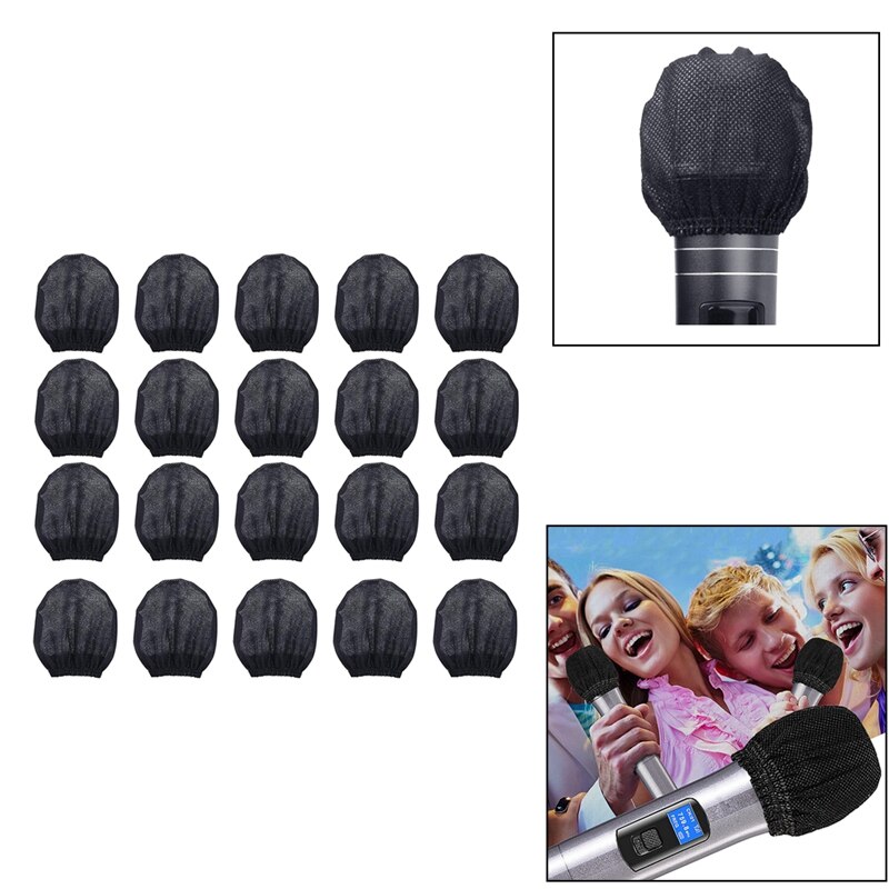 Mic Covers Disposable Non-woven Mic Cover Mic Microfoon Voorruit &amp; Filters Voor Karaoke