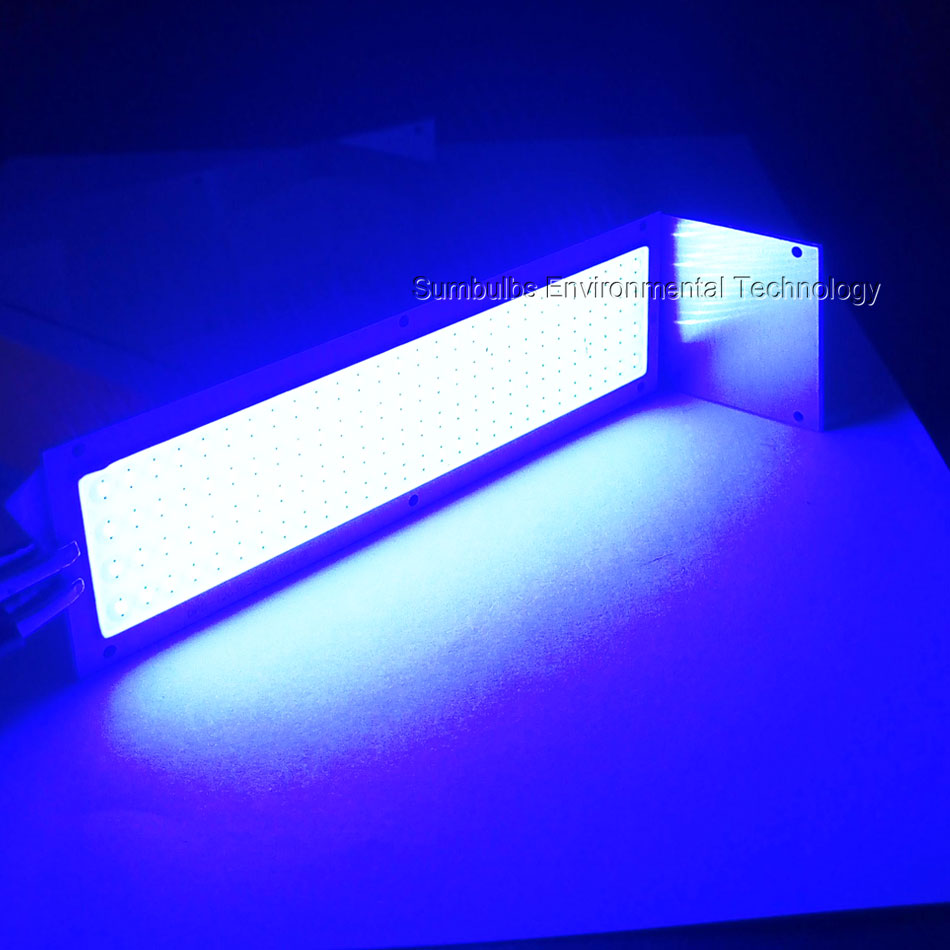 Sumbulbs 10w led lys cob strip pære 12v led panel lampe varm naturlig kold hvid blå farve 120 x 36mm chip led belysning til diy: Blå