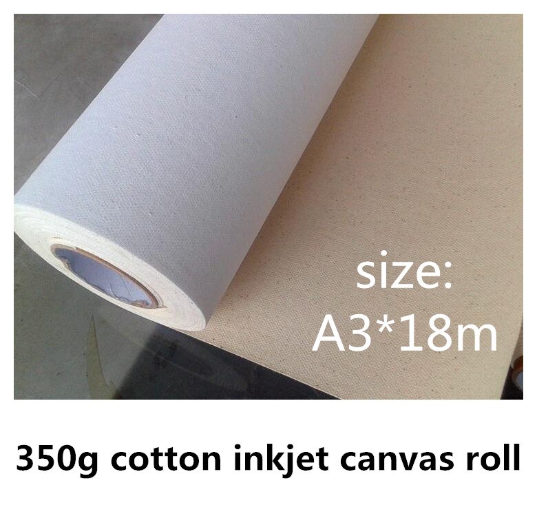 A3-formaat roll inkjet 100% katoen canvas roll voor beroemde schilderijen reproductie 0.297*18 m