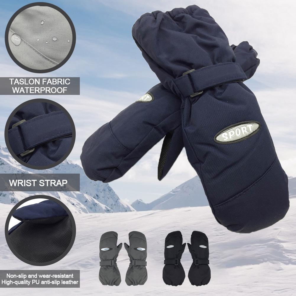 Winter freundlicher Ski Handschuhe Verdickt Und Samt Warme Und Winddicht Wasserdichte draussen Handschuh Nicht-Unterhose Handschuhe