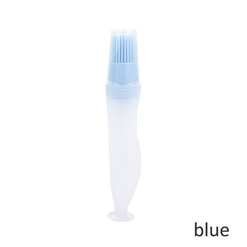 Brochas de silicona resistentes a la temperatura para batir barbacoa, brocha para botella de aceite, 1 Uds., accesorios para hornear, utensilios de cocina, utensilios para barbacoa: Azul