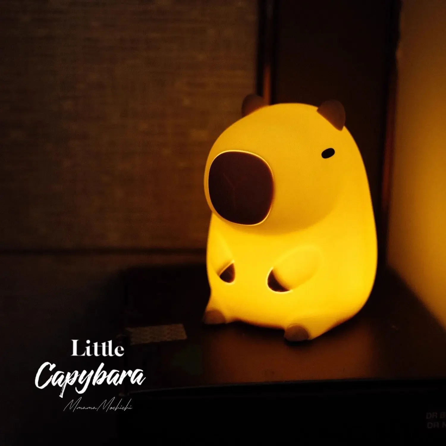 Veilleuse en plastique dauphin mignon, cochon d'inde, batterie, de décoration de bureau, papeterie , 2025