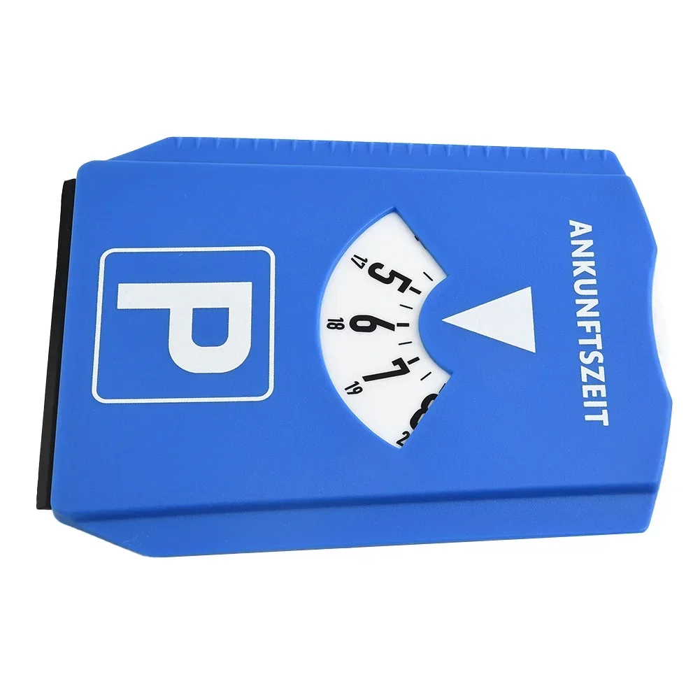 Parkeerschijf Timer Klok Aankomst Tijdweergave Blauw ABS Parkeren Draagbare Parkeertijd Teken Timer Klok