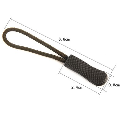 10 Stks/zak PVC Rits Trekkoord Rits Pull Puller End Fit Touw Tag Fixer Zip Koord Mix Kleur voor Kledingstuk tassen: Style 13