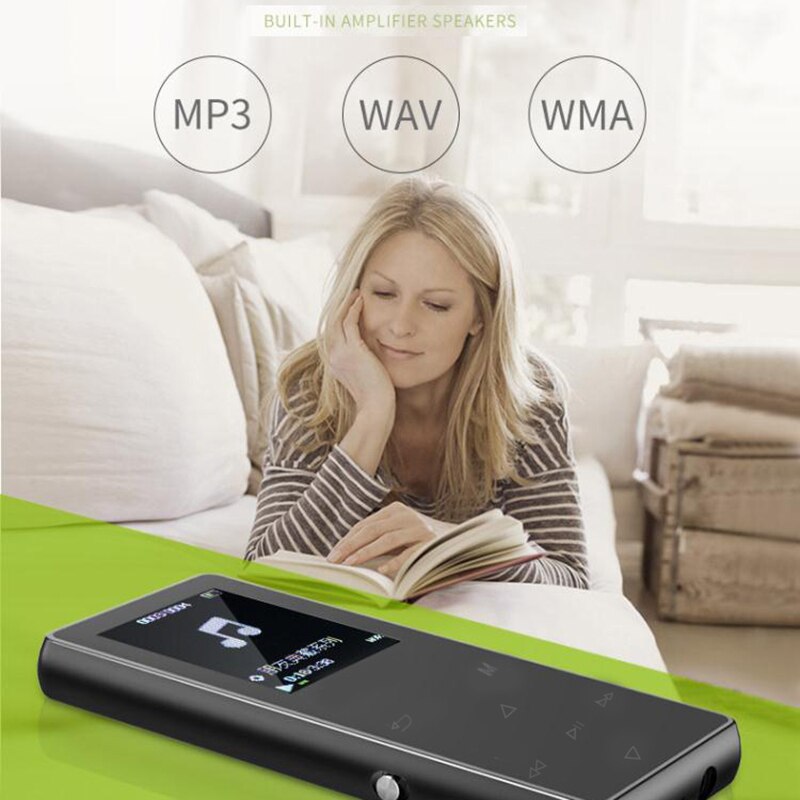 K1 1,8 pulgadas 8G MP3 Contact Sn Bluetooth MP3 Player FM Radio E-Book o reproductores de música USB recargable reproductor de música