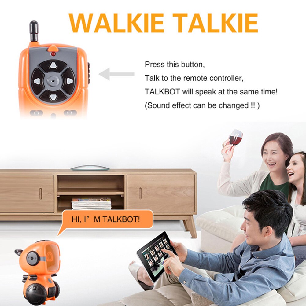 Kids Elektrische Programmeerbare Dansende Talkback Interactieve Voice Changing Rc Robot