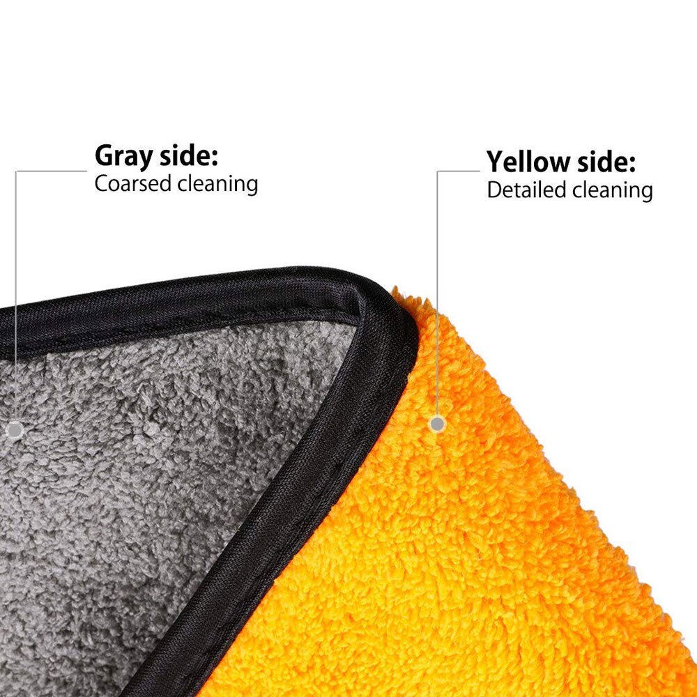 Car Care Car Cleaning Handdoek Zomen Microfiber Handdoek auto Koraal Fluwelen 30*30cm Dubbelzijdig Hoge Dichtheid Absorberende auto Wassen vodden