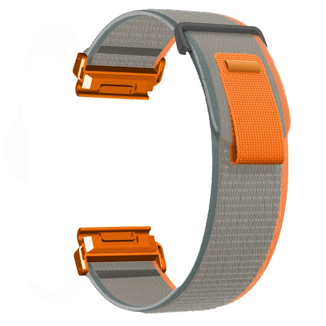 Correa de nailon QuickFit para Garmin Fenix 7 7X Pro 6 6X 5 5X Plus, pulsera para reloj inteligente Garmin Forerunner 935, pulsera de 22mm y 26mm: XS / Black Yellow