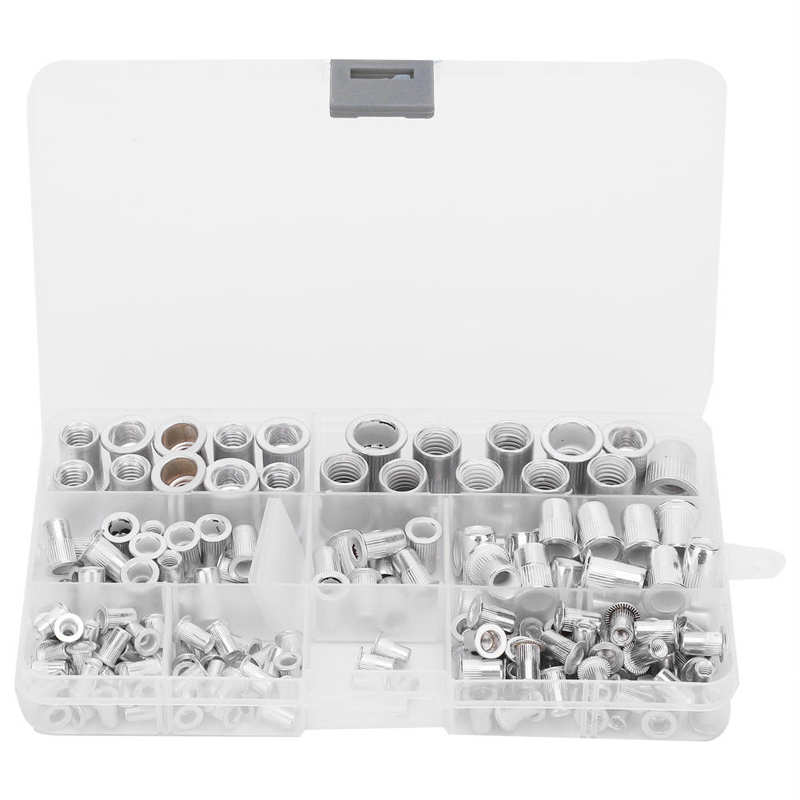 165pcs / Box Rivet Nut Aluminum Rivet Nut Insert Nut Accessory Set M3 / M4 / M5 / M6 / M8 / M10