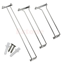 27/35 cm rack de vidro de vinho pendurado stemware suportes barra sob armário casa