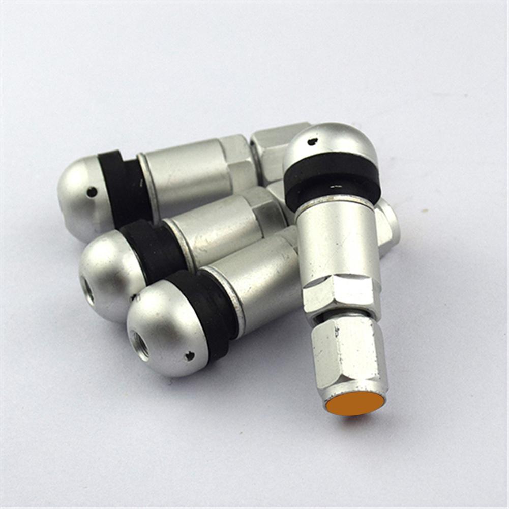 4Pcs Tire Valve Universal Aluminum Alloy Car Motorcycle Tubeless Wheel Tire Valve Waterproof Durable Air Valve Stem