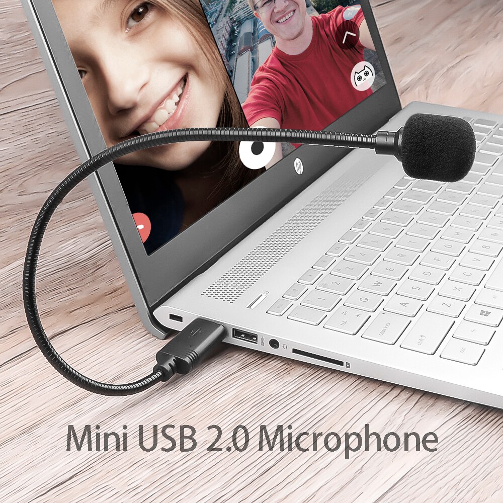 Kebidu Mini USB 2.0 Microphone Portable Adjustable MIC Anti-Noise Audio Adapter For Laptop/Notebook/PC For Windows 2000 XP 7