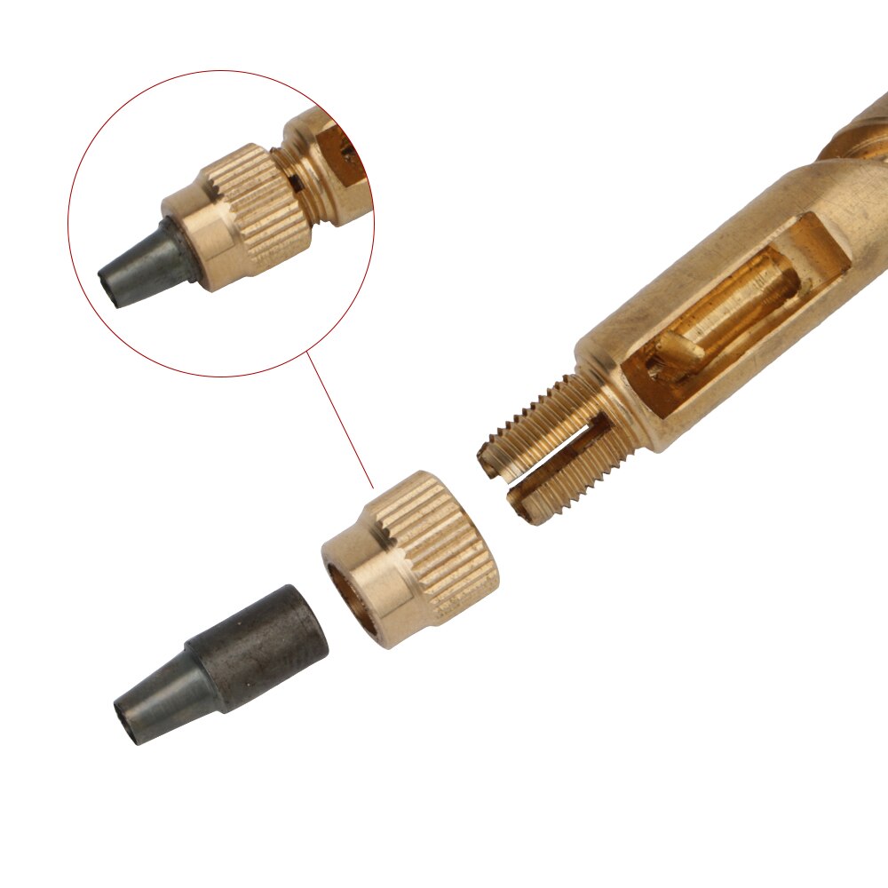 Rotary Punching Puncher Hand Tool Leather Craft Tools Replaceable Automatic Belts Punch Hole Punches with 6 Size Tip 1.5-4mm