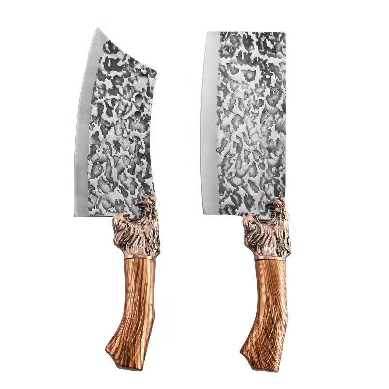 Household Kitchen Knife Stainless Steel Boning Knife Forging Meat Cleaver Slice Chop Bone Knife Cooking Tool: Style G-H