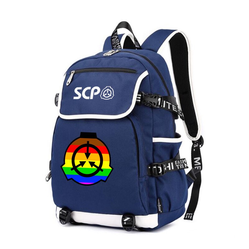 Scp sikre indeholde beskytte rygsæk rygsæk taske skole skuldertaske bærbar rejsetaske mochila med usb port