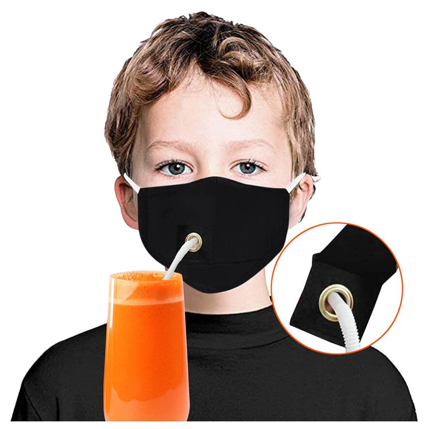 3 Stuks Kids Jongens Meisjes Beschermen Stofdicht Ma $ K Drinken Ma $ K Met Gat Voor Straw Dust Beschermende gezicht Proteccion Gezicht Beschermende