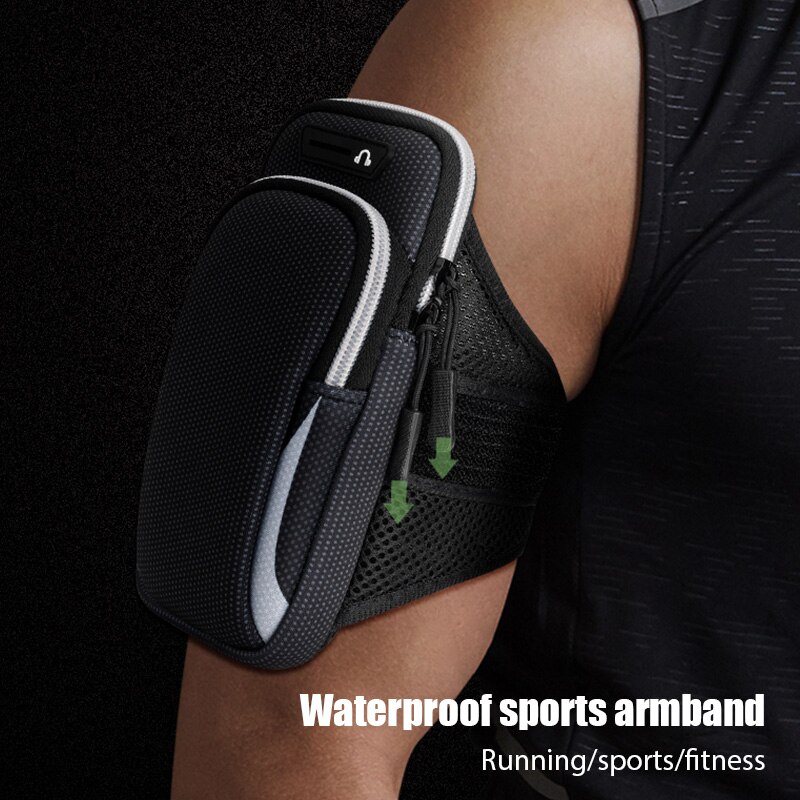 Waterdichte Sport Armband Phone Case Voor Iphone Pro Max Voor Samsung Huawei 6.5 "7.2" Universal Sport Telefoon Case arm Band Running