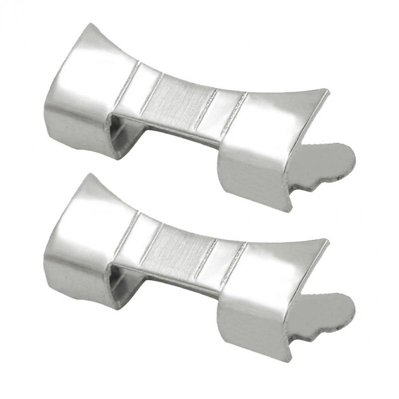 2pcs Stainless Steel Watch Strap Link Curved End Watch Band Wristwatch Link Replace Repair Tools 19mm/20mm/21mm/22mm/23mm/24mm