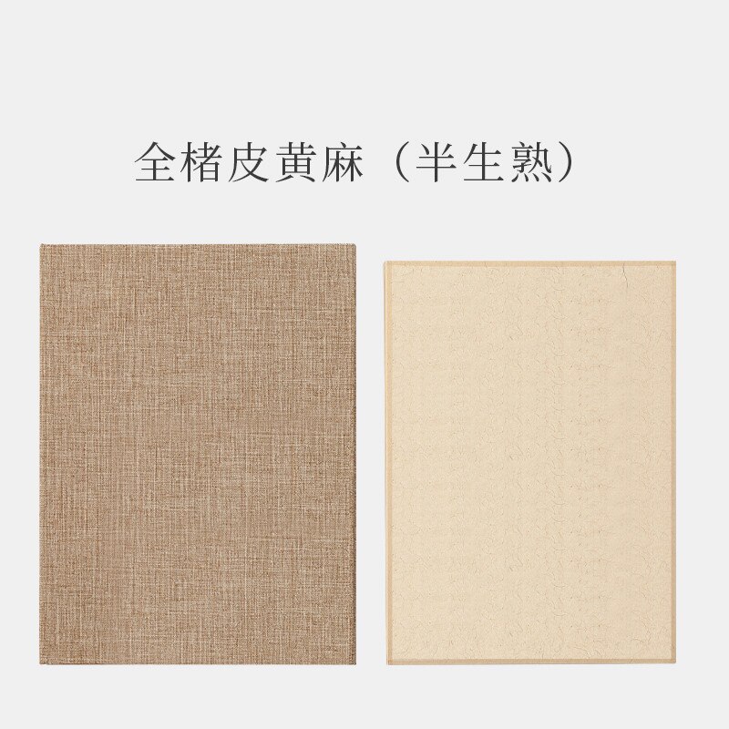Mulberry Paper Card Raw/Hlaf Ripe Xuan Paper Cards with Box Thicken Calligraphy Watercolor Painting Mounting Paper Cards: 26x35cm / C
