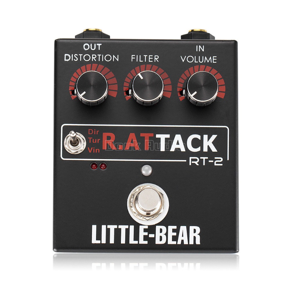 Kleine Beer Hifi Elektrische Gitaar Effector 3 Rat Model Vies/Turbo/Vintage Stomp Box Pedaal Lm308an Gitaarversterker